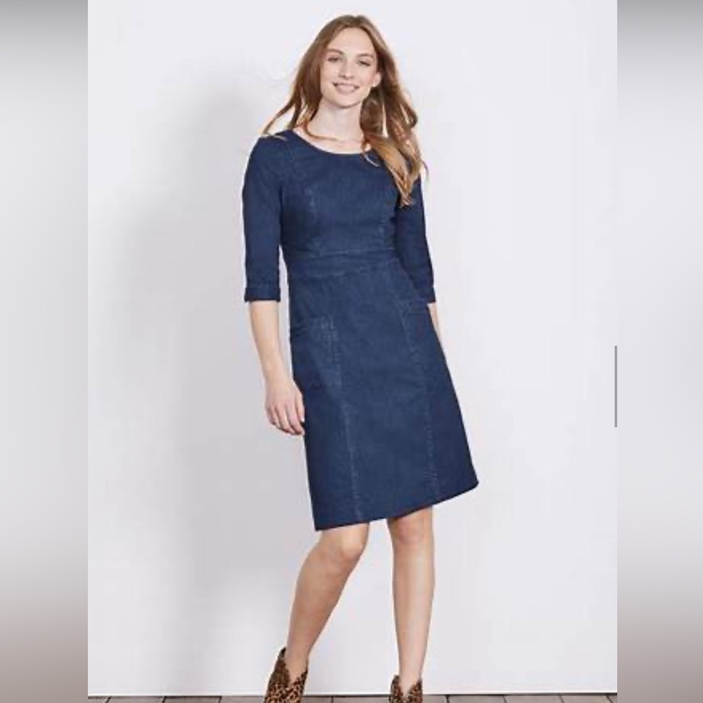 EEUC Boden Denim Dress, Size 4L